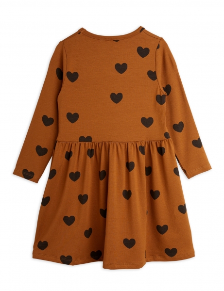 MINI RODINI Kleid Hearts - braun